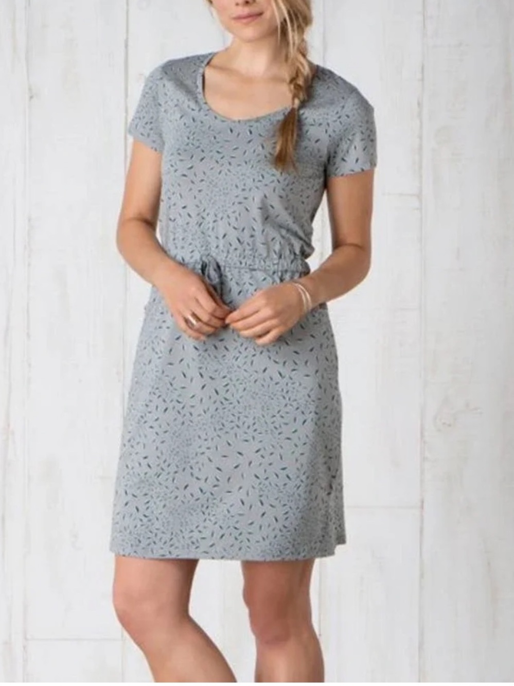 Toad&Co Tica dress with a drawstring waist and pockets Size Small